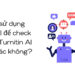 sử dụng turnitin ai check đạo văn