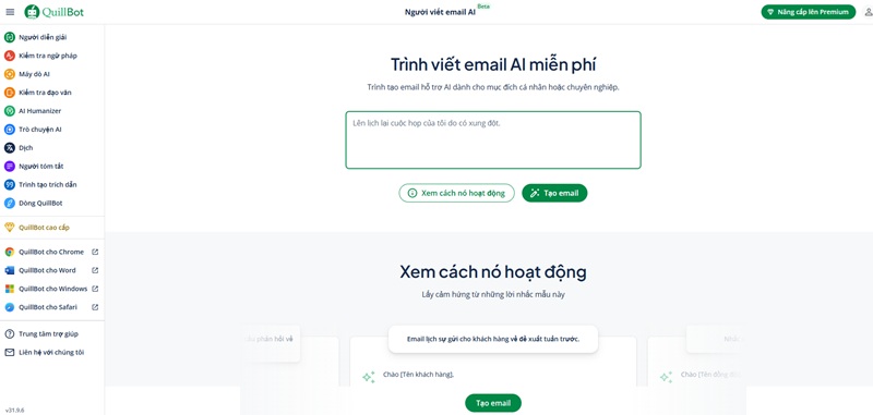tài khoản quillbot