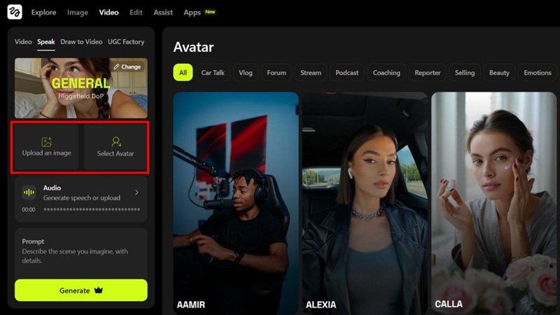 tải ảnh avt có sẵn lên