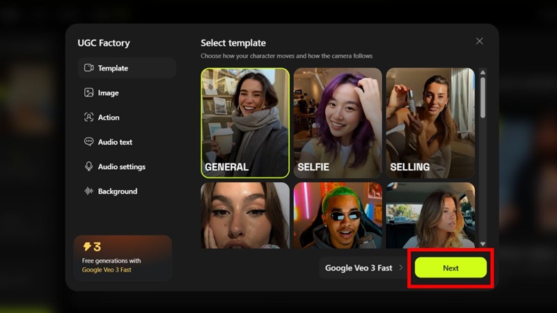 tạo video ugc factory