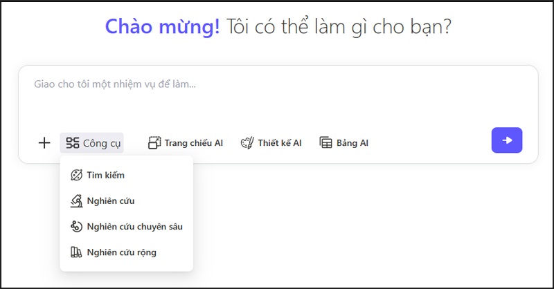 chọn công cụ phù hợp