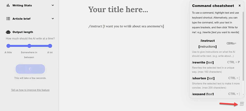 Shortly AI có giao diện đơn giản, dễ sử dụng

