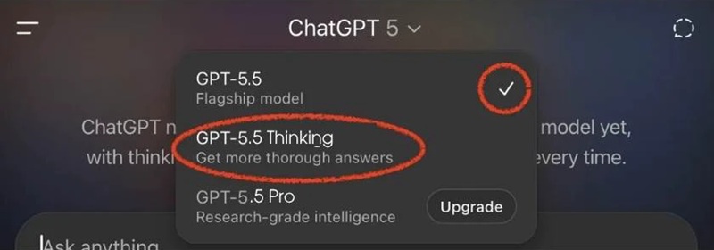 chatgpt thinking
