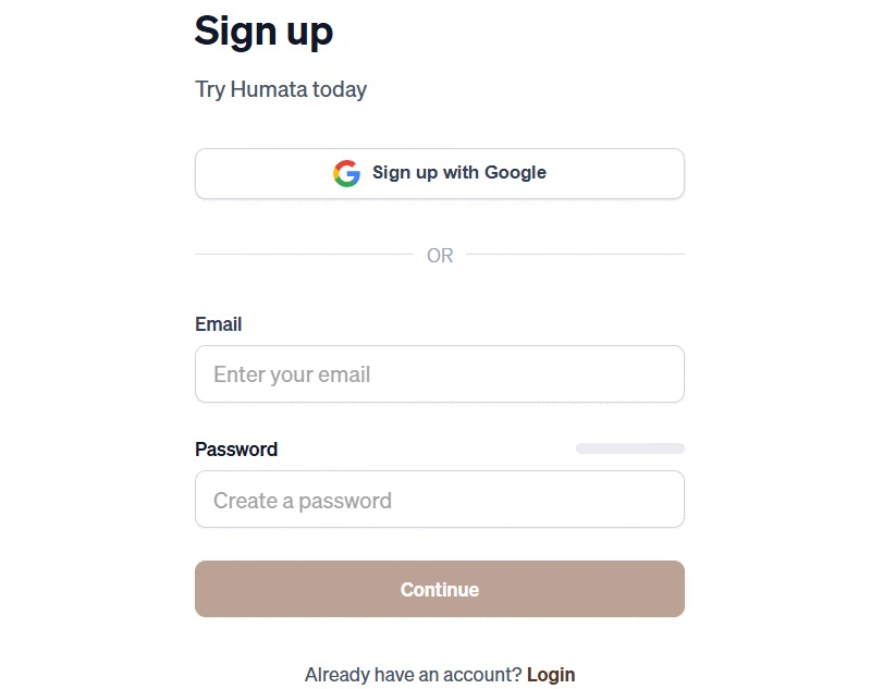 login vào tài khoản