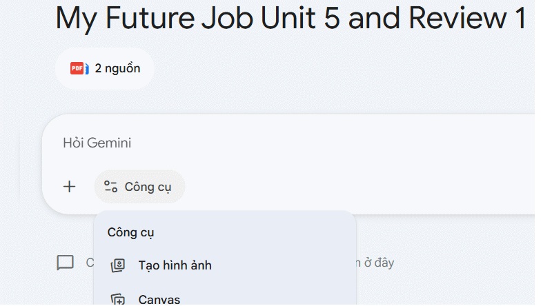 my future job unit 5