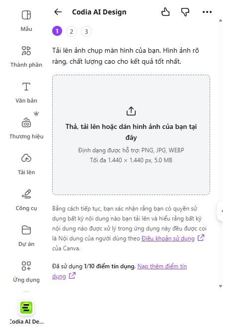 thả hình ảnh vào
