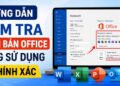kiểm tra phiên bản office đang sử dụng