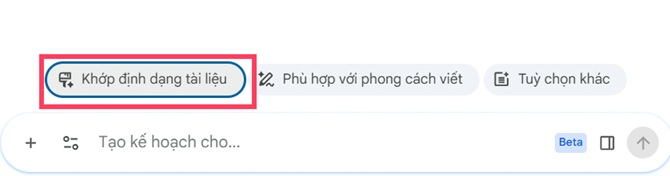 khớp định dạng tài liệu