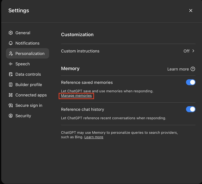 manage memory