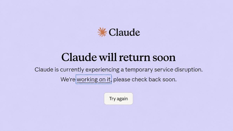 sự cố claude