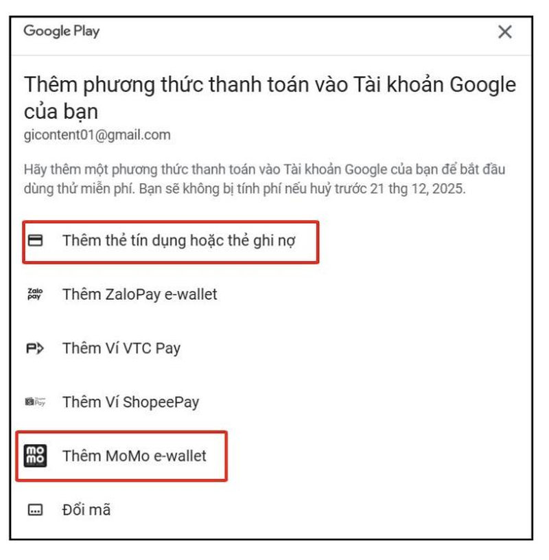 thanh toán google ai pro
