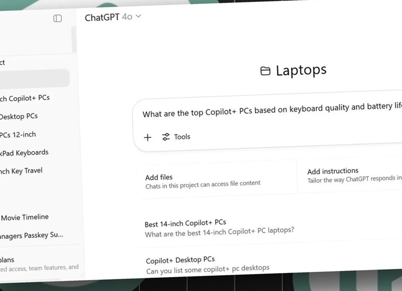 tính năng chatgpt projects