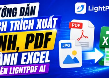 Hướng Dẫn Cách Trích Xuất Ảnh PDF Thành Excel Trên LightPDF AI