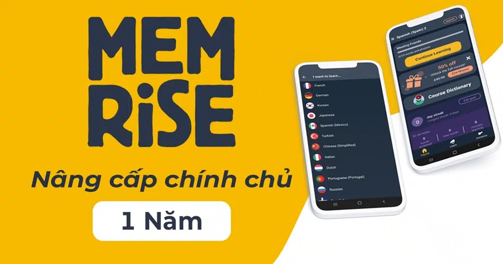 tài khoản học ngoại ngữ memrise
