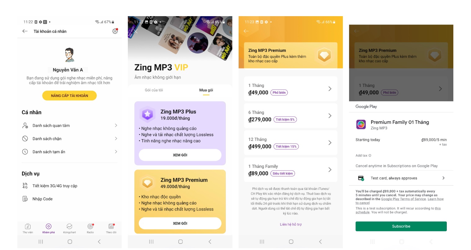 đăng ký tài khoản zing mp3 vip