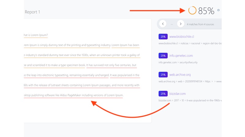 các tính năng nổi bật của quetext