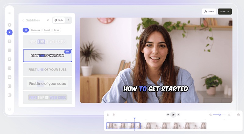 tính năng của veed ai