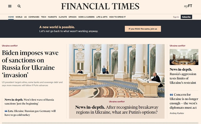 Tài khoản Financial Times Premium Digital là gì